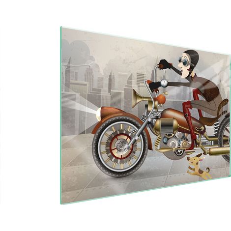 PLACA PROTECTORA DE VIDRIO PARA ESTUFA 70x52 MOTOCICLETA (1/5)