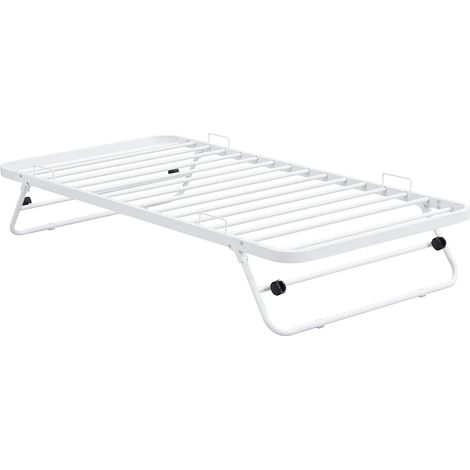 Letto rete supplementare pieghevole 90 x 190 cm in Metallo Bianco - ADONIS