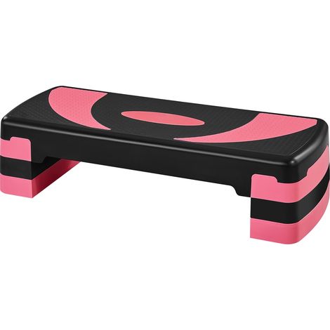 Homevive Step de Aeróbic Plataforma Steps Fitness Casa 3 Altura (10,5/15/20 cm) Adjustable Banco Fitness para Ejercio Yoga Adecuado Gimnasio Exterior, Antideslizante, 79,5x30x20cm, Carga 250kg