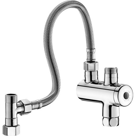 Delabie UT-Therm. PREMIX NANO 3/8" verchr. + Anschluss-Set PEX L.300 (1/2)