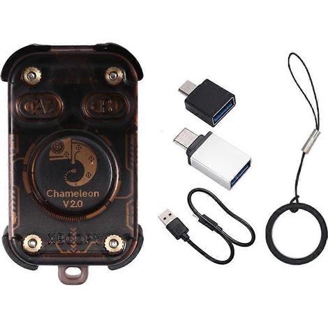 Simulateur de lecteur de puces RFID Chameleon V2.0, copieur NFC, décodage de cartes 125 kHz 13,56 MHz, redémarrage C (1/5)