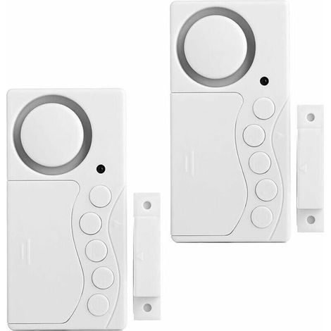 Pack Freezer Door Alarm, Window Security Alarm, Wireless Refrigerator Alarm 3/15/30/60 Seconds, 4 in 1 Door Sensor Doorbell Open Alarm Loud 108dB MUMU (1/4)