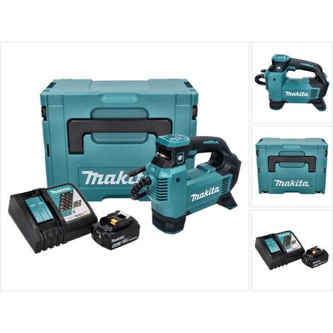 Compressore a batteria Makita DMP 181 RT1J 18 V 11,1 bar + 1x batteria 5,0 Ah + caricabatterie + Makpac