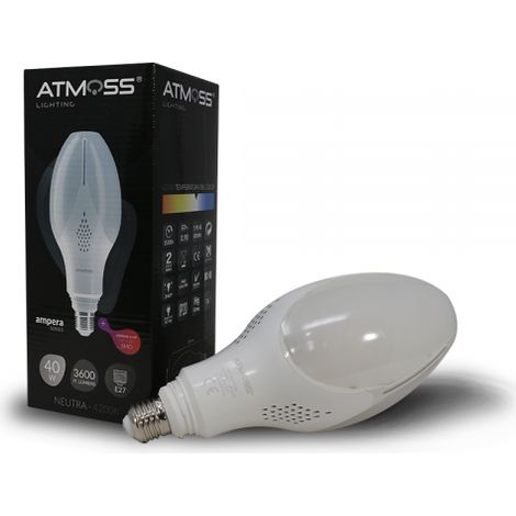 Bombilla Led Tulip E27 40W Atmoss  Natural 4200K  Natural 4200K (1/4)