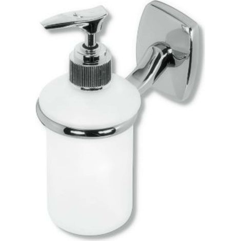 Novaservis Orfeus - Dispenser di sapone liquido con supporto, cromo/vetro 6955,0