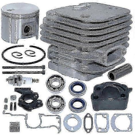 Kit piston-cylindre 48 mm compatible avec Husqvarna 61 268 272, protection d'huile à palettes ( ) (1/4)