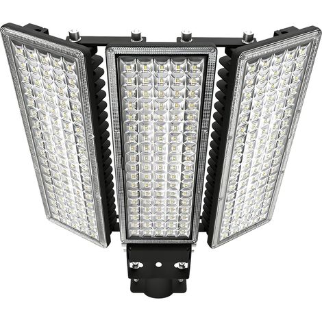 Projecteur LED d'extérieur 42000 lm 300 W - Projecteur LED super lumineux 6500 K blanc froid - Lampadaire extérieur IP67 étanche avec connecteur de câble pour cour, jardin (Φ45-65 mm) (1/5)
