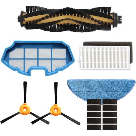 Accessories for balayeuses Jeberley N79/Lele DN621/Lingdong/Linglong: brosse latérale, brosse principale, brosse rotative, filter, lingette de nettoyage (1/5)