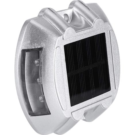 Éclairage d'allée Solaire à 6 LED, éclairage d'allée Extérieur avec Construction en Aluminium moulé, pour Cour de Route, Jardin, Passerelle, visibilité sur 1000 Mètres pour la sécurité (1/5)