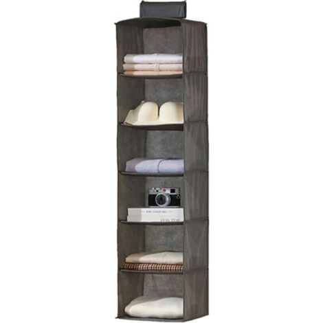 Étagères suspendues, organisateurs de penderie suspendus, portants de rangement suspendus, organisateurs de vêtements, étagères de rangement pliables et peu encombrantes pour chambre à coucher (motif, (1/5)