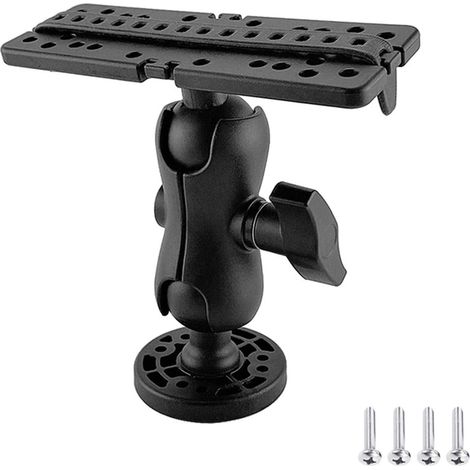 Base de montage pour détecteur de poissons – Pivotant à 360 degrés facile à installer pour kayak accessoires bateau