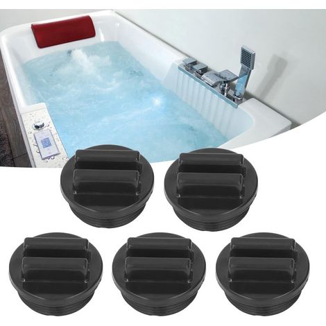 Rücklaufventil für Frostschutzmittel für Schwimmbecken mit O-Ring, G1-1/2"-Außengewinde - Schwarzes Schwimmbadzubehör - (1/5)