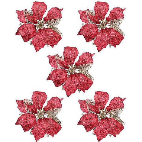 Lot de 5 fleurs artificielles décoratives (1/3)
