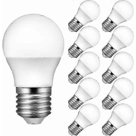 Ampoule LED E27 6500K Blanc froid Équivalent 3W 30W 300lm Lot de 10 (1/4)