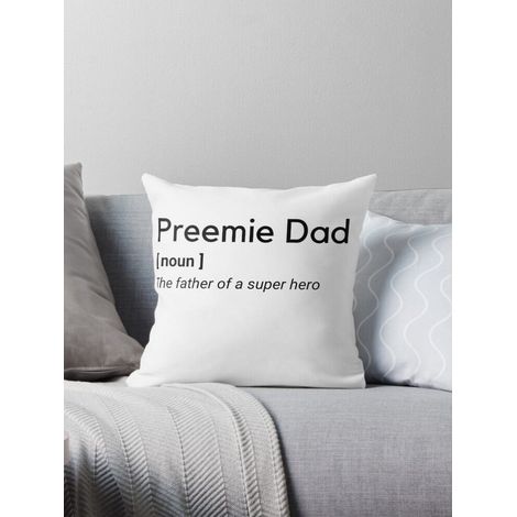 Funda de almohada AIVO "Papá Prematuro Definido", funda de cojín, funda para sofá de doble cara
