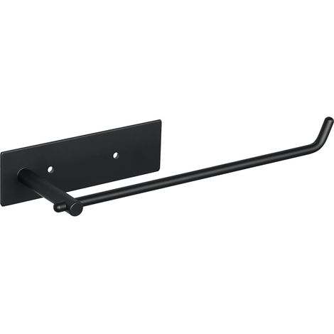Porte Serviette Salle de Bain, Mural Porte-Serviettes de Salle de Bain en 304 Acier Inoxydable, Longeur 27.5 CM, Pratique et Robuste, Large Éventail d'Applications, Noir (1/5)