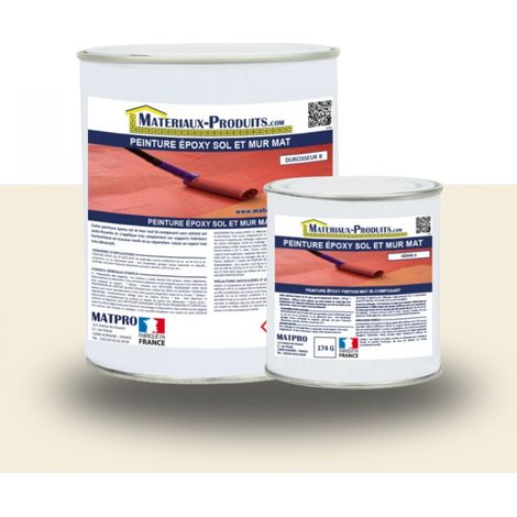 Peinture époxy sol et mur Mat - 1 Kg Crème - MATPRO (1/5)