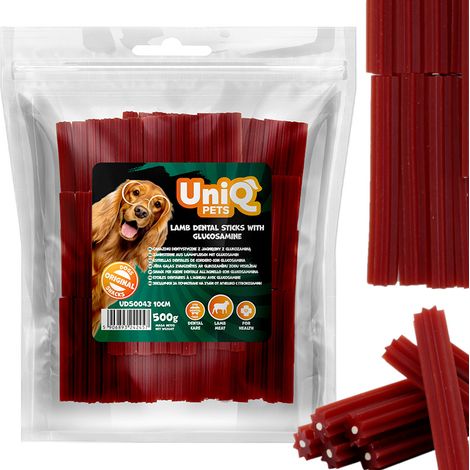 Dental Stars con Agnello UniQ Dog Treat 500g 10cm (1/5)