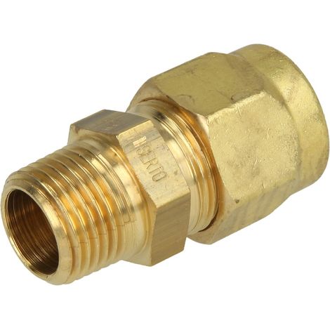 Raccord à visser 17 mm x 1/2'' laiton