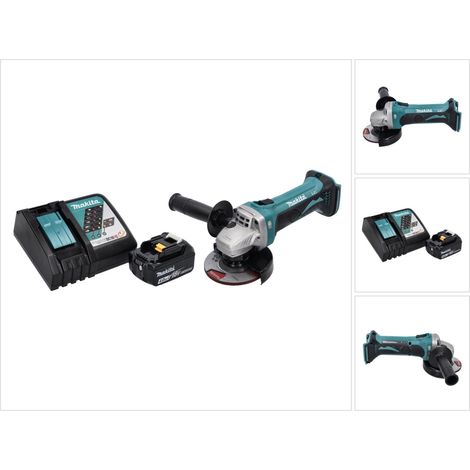 Makita DGA 452 RM1 Akku Winkelschleifer 18 V 115 mm + 1x Akku 4,0 Ah + Ladegerät