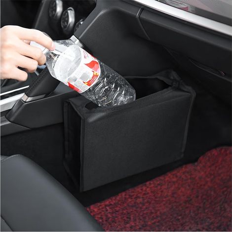 Poubelle de voiture, sac poubelle pliable et étanche, organisateur de déchets portable et multifonctionnel, accessoire pour intérieur automobile (1/5)