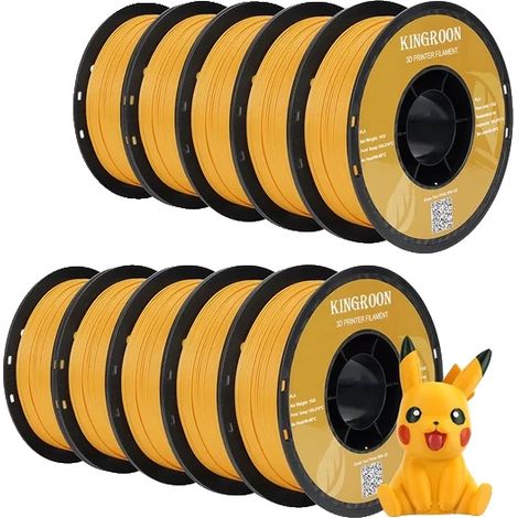3D-Druckerfilament, 10-kg-Spule, 1,75 mm Durchmesser, PLA 10 kg Orange (1/2)