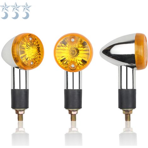 Motorcycle accessories compatible with the turn signals, signal lights and corner lights of Harley-Davidson Cruiser, Honda Suzuki CG125 and GN125 models.