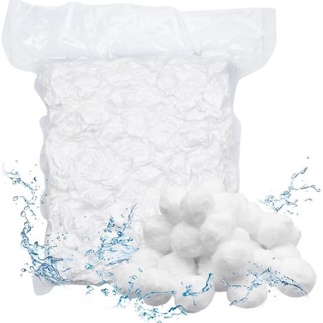 Palline filtranti riutilizzabili per piscina da 800 g, 30-50 mm, alternative alla sabbia filtrante per piscina, adatte per la filtrazione della piscina (1/3)