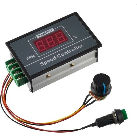 Bardusch-BOJACK affichage numérique réglable PWM régulateur de moteur à courant continu 30A 6 60V 12V 24V 36V 48V LED contrôle d'affichage avec interrupteur marche arrêt (1/5)