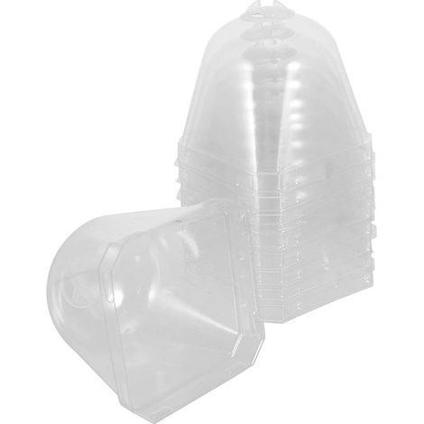 10pcs Set of Transparent Plant Protection Bells Adjustable with Ventilation for Garden and Vegetable Garden Protection Antifreeze and Moisture Maintenance (1/5)