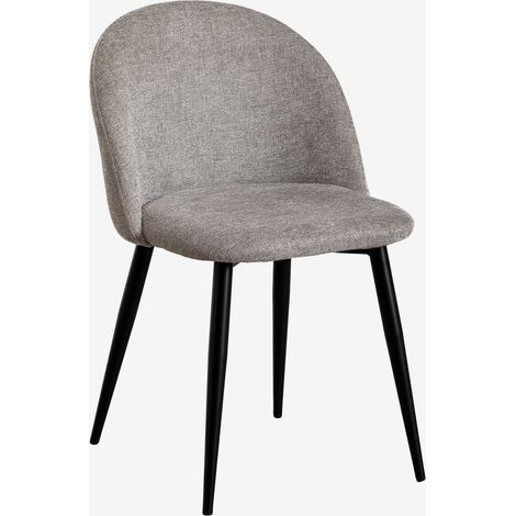 Sedia da pranzo imbottita e in acciaio Kana SKLUM
