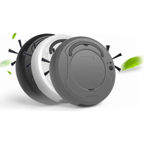 3-in-1 Saugroboter, schwarz, intelligenter elektrischer Kehrroboter für Hartböden, kabellose Reinigung, Amazon-Verpackung (1/3)