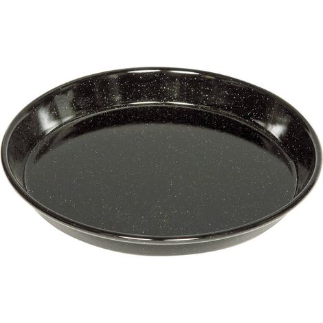 Riess Pizzablech Kuchenform Ø28cm Schwarz Emaille