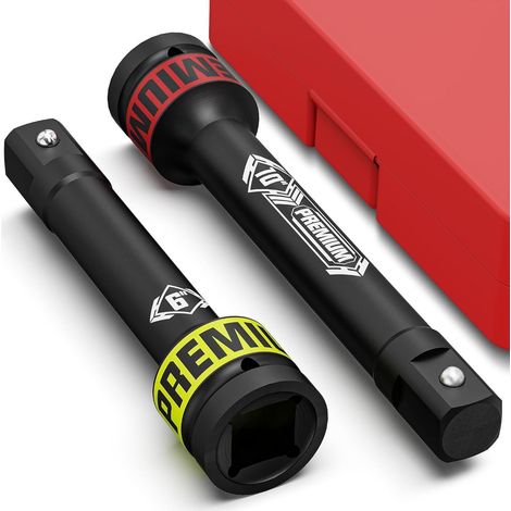 Steckschlüssel Verlängerungen 1 Zoll, 2tlg. 150mm & 250mm, Chrom-Vanadium-Stahl (1/5)