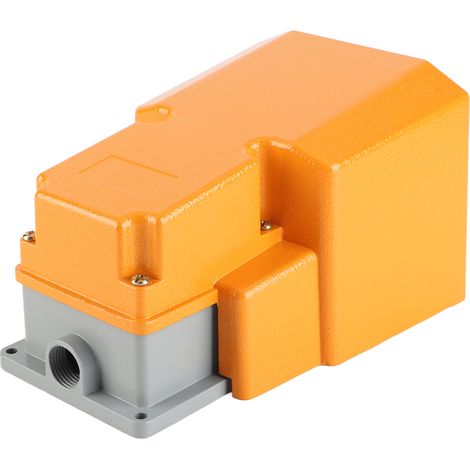 Interrupteur marche/arrêt à pédale en alliage d'aluminium résistant à l'huile et à la corrosion, 250 V, 10 A, avec protection (1/5)