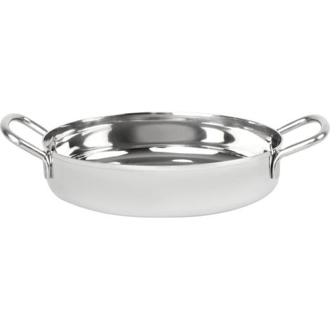Plat en inox double poignée Table Presentation 180 mm - Ref HY102 - Olympia (1/5)