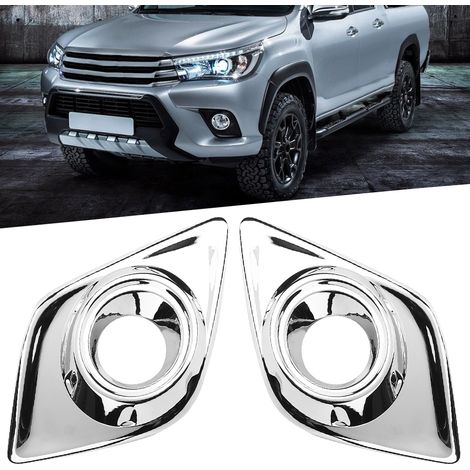2 Stück Zierrahmen für Nebelscheinwerfer vorne, passend für Toyota Hilux Revo SR5 2015-2017 (1/5)