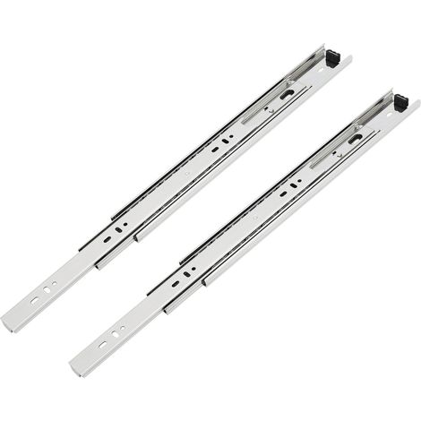 Kugelkäfigführung Vollauszug Länge 550mm - Kugelführung für die Seitenmontage, belastbar bis 45kg, Stahl verzinkt (1/3)