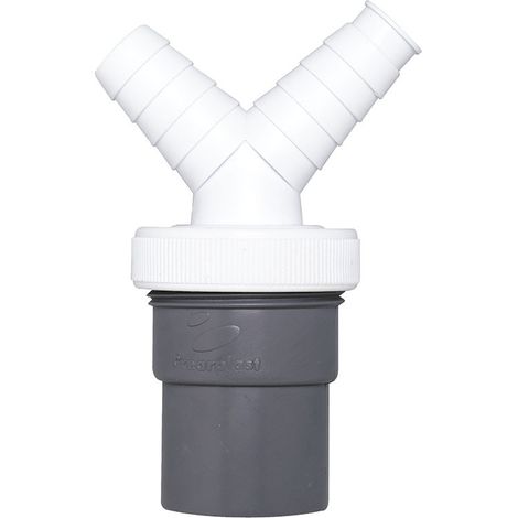 Toma Doble Electrodoméstico Encolar 1"1/2 40 Ø 67 Altura C-266 - CREARPLAST