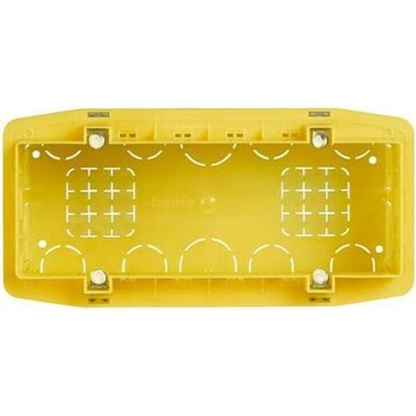 TrAdE Shop Traesio - Scatola Cassetta Di Derivazione Combinata Da Incasso 6/7 Posti Moduli Fg10006 - (1/2)