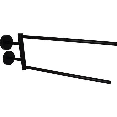 Toallero articulado, negro mate, para montaje en pared Capannoli Hoop HP111 MM Negro mate - tornillos de fijación (1/2)