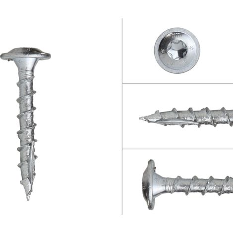 Tellerkopfschrauben Verzinkt 6 x 40 mm Torx 30 - Schachtel 100