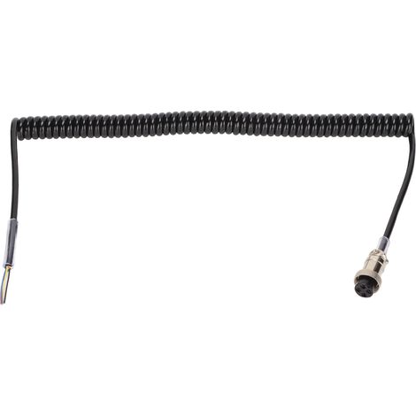 Câble de remplacement pour micro-radio femelle avec connecteur 4 broches pré-câblé, pour radio CB HAM (1/5)