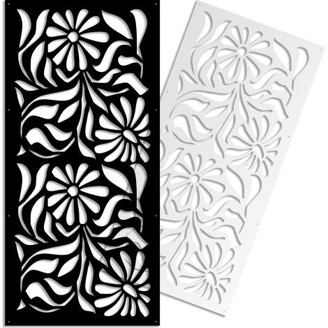 PLANTS - Pannello in PVC traforato - Parasole - Colore: bianco - Misura: 50x150 cm