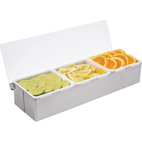 Boîte à compartiments inox 3 x 950 ml - Vogue (1/3)