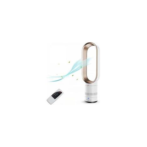 Ventilateur colonne sans pales 16 pouces – Silencieux avec 3 vitesses – Télécommande jusqu'à 6m – Design sécurisé pour enfants