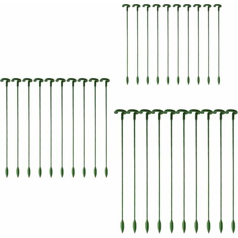 30pcs Garden Plant Stakes, Single Stems, Flower Stakes, Orchid, Peony, Lily, Rose