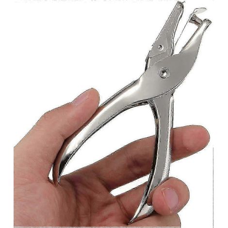 Perforatrice à un seul trou, perforatrice en métal chromé d'une capacité de 10 feuilles (1/5)