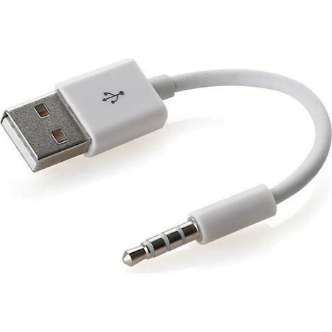 Cable USB 3.5mm Sync Jack Data Chargeur Recharge pour Apple Ipod Shuffle 3ème à 7ème génération (1/4)