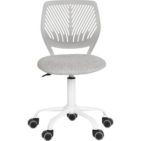 Leinenstoff Ergonomischer Schreibtischstuhl Höhenverstellbar Bürostuhl Teenager (1/5)